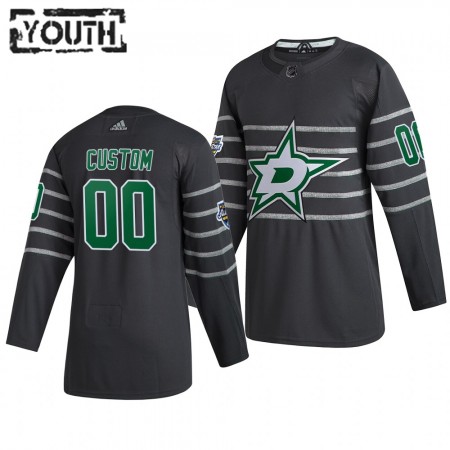Camisola Dallas Stars Personalizado Cinza Adidas 2020 NHL All-Star Authentic - Criança